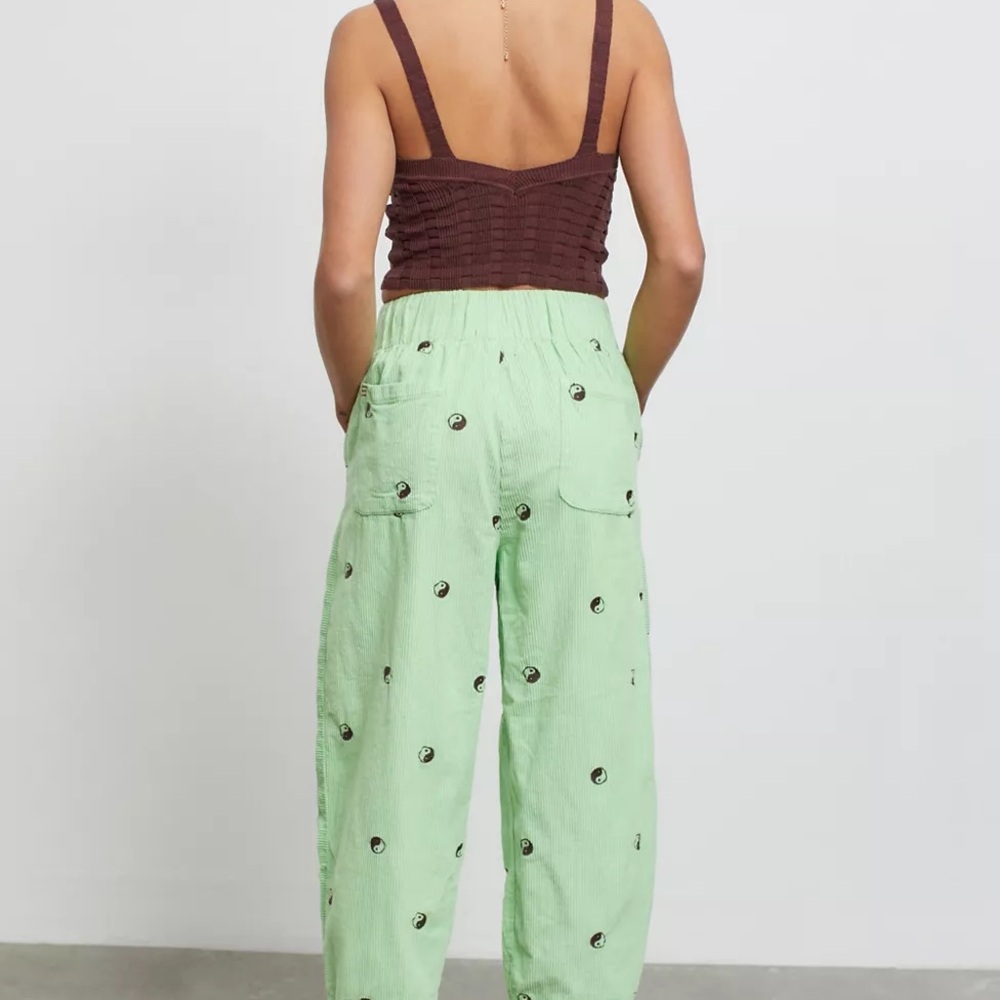 BDG Zaria Embroidered Corduroy Pull On Pant - Picture 2 of 6